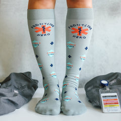 Cloudz Footless Compression Socks- Size L/XL - Black – Lieber's