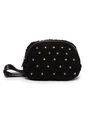 Black Crystal Belt Bag