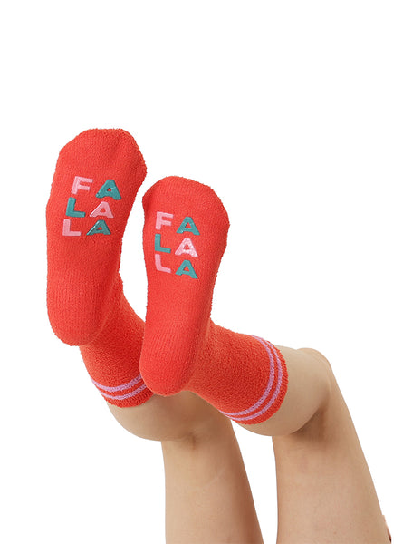 Fa La La Fuzzy Crew Socks