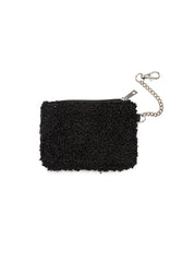 Black Crystal Key Chain Pouch