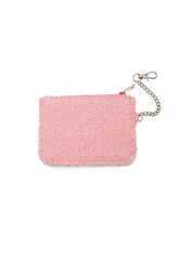 Pink Crystal Key Chain Pouch