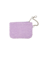 Purple Bloom Key Chain Pouch