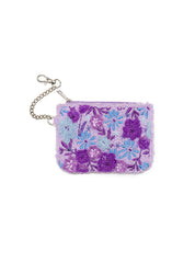 Purple Bloom Key Chain Pouch