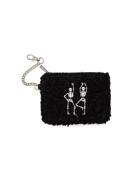 Dancing Skulls Key Chain Pouch