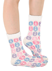 Smile Warm Plush Socks