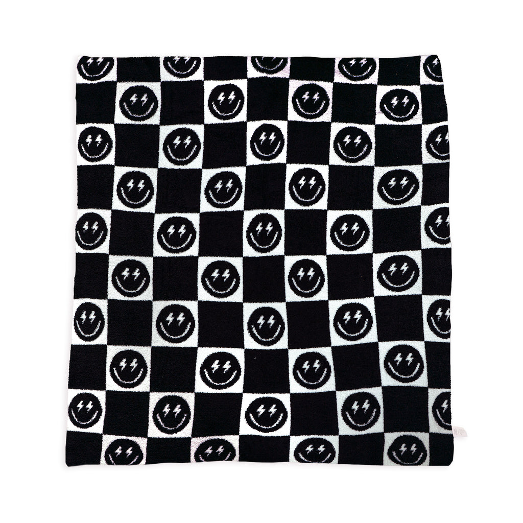 Louis Vuitton Black White Logo Blanket • Kybershop
