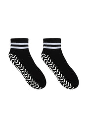 Black Stripe Grip Socks