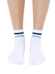 Blue Stripe Grip Socks