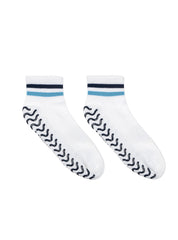 Blue Stripe Grip Socks