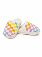 Rainbow Checker Kids Slippers