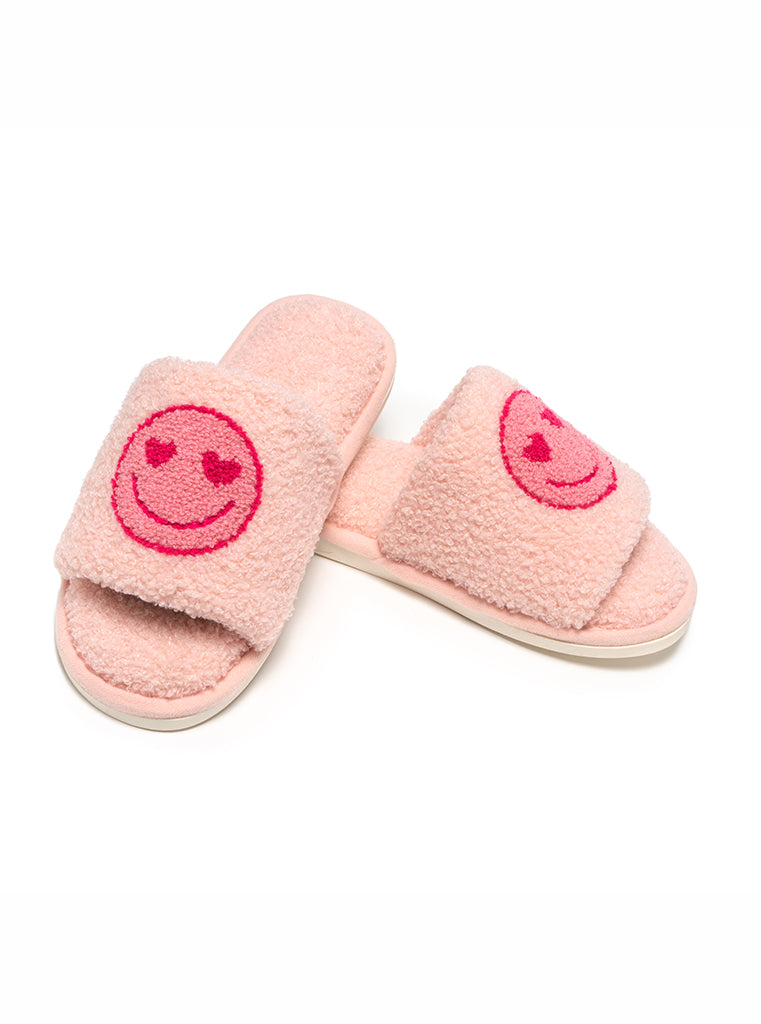 Kids Pink Happy Slipper – Living Royal